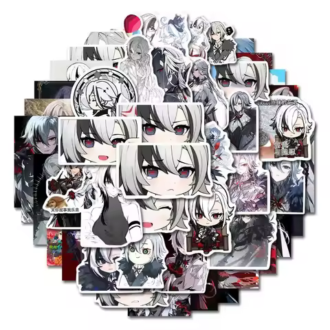 Sunsyea Genshin Impact Merch Fans Collection Role Stickers 49 Pieces Arlecchino The Knave