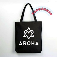 Astro AROHA logo Zipper tote bag