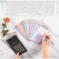 LONNGMY 48PCS Cost Saving Card, A6 100 Envelopes Eave Money Cash Envelopes, USD 30 Days Save Euros B