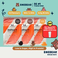 Myprotein Impact Whey Protein Powder 1kg - 2.5kg (13 Flavours, Chocolate Brownie, Cookies Cream, Moc