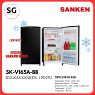 SANKEN KULKAS 1 Pintu 160 Liter SK-V165A-BB / Kulkas Sanken V165 1 PINTU 160L