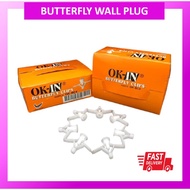 NYLON BUTTERFLY CLIP / PARTITION WALL PLUG