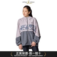 (日本平行進口)UNDER ARMOUR-Under Armour（Women's）网状衬黑编织打印全套式连帽衫6001384 009飞机恤