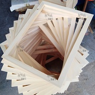 Cross-Border Picture Frame Frame Frameless Picture Lining Pine Oil Picture Frame Wooden Photo Frame 