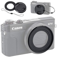 【Japan】 JJC Filter Adapter + Lens Cap Kit for Canon PowerShot G7X Mark III II, G7XM3, G7XM2, G7X, G5