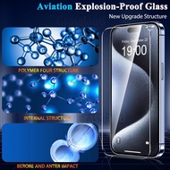 For iPhone 17 17e 16e 16 15 Plus Pro Max Air Tempered Glass Screen Protector Protective Glass Film