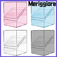MERIGGIARE Card Storage Box, Acrylic Transparent Acrylic Card , Durable 100PCS Capacity Secure Stora