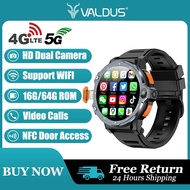 Valdus PG999 4G PGD Smart Watch Men 1.54'' GPS 16G/64G ROM Storage 200W+800W HD Dual Camera SIM Card NFC Video Call