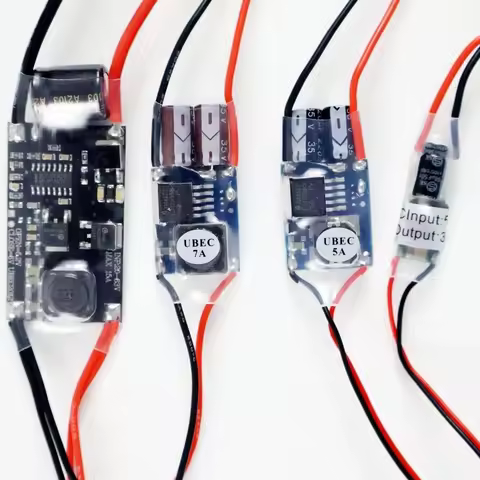 UBEC Switching Regulator 5V 3A 5A 7A 15A DC 5.5-35V 2-8S LiPo to 5V BEC for FPV RC Drone Receiver Po