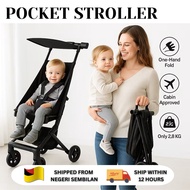 POCKET STROLLER Baby Max 60kg Foldable Travel Stroller Adjustable baby stroller