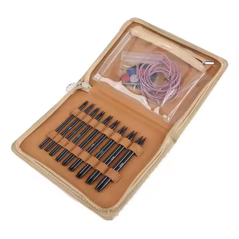 Circular Knitting Needle Set Easy Interchangeable Circular Knitting Needle Set Anti Fatigue Handle E