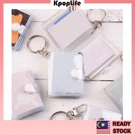 Mini Album Keychain 2 Inch ID Photo Album Keychain Kpop Bag Deco Photocard Keychain Tik Tok Mini Alb