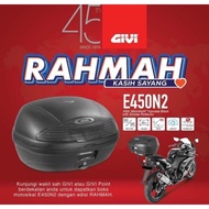 RAHMAH GIVI BOX E450N2 45L SIMPLY 2 BLACK W/O LIGHT WITH SMOKE REFLECTOR E45