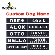 2 PCS PU Personalized Dog ID Tags Dog Harness Collar Label Sticker Patch Custom Dog Tag Name Custom