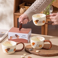 SENSENLIVE cute mug birthday gift for women cat mug tumbler cute coffee cup aesthetic mug 可爱杯子 mug g