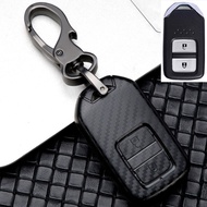 Carbon Car Key Case Cover for Honda CITY HRV BRV JAZZ CRV ACCORD CIVIC FC Accessories 2020 2021 Car 