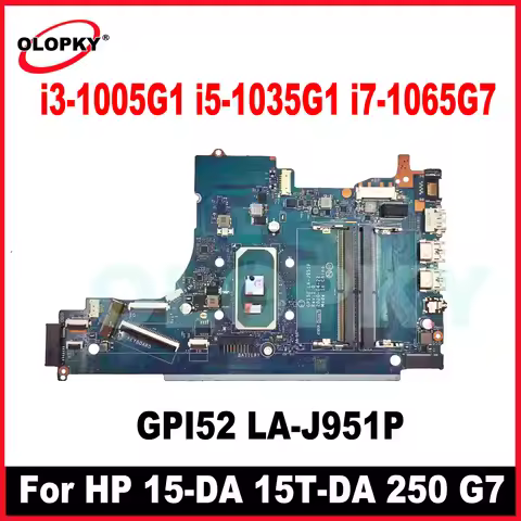 GPI52 LA-J951P Mainboard for HP 15-DA 15T-DA 250 G7 laptop motherboard M17755-001 M17756-601 i3 i5 i