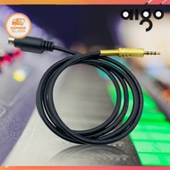 AIGONI™ 1M FT-857/-817/-991 Radio Connection Cable Mini DIN 6 To 3.5mm Stereo Jack Cable Fit for YAE