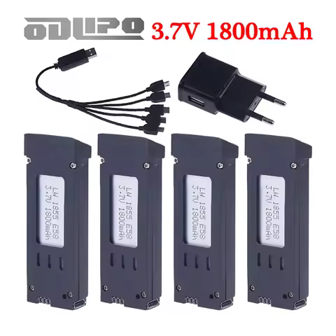 RC Drone Battery For E58 E68 JY019 S168 JD19 998PRO Remote Control Quadcopter Spare Parts 3.7V 1800m