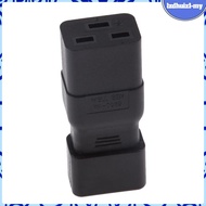 [LzdhuizcdMY] C14 to C19 Connector IEC 320 Male to Female Power Plug Adapter Converters