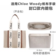 Suede Sealing Liner Suitable for Chloe Woody Canvas Tote Bag Storage Bag In Bag Anti-Dirt Protection