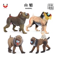 Children Simulation Wild Animal Model Yamasan Baboon Animal Toy Ape Monkey Enlightenment Cognitive G