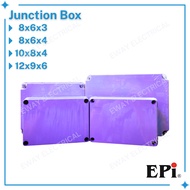 EPI Electrical PVC Junction Box 8x6x3/8x6x4/10x8x4/12x9x6 IP56 Outdoor Weatherproof Enclosure Box