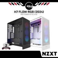 NZXT H7 FLOW RGB 2024 | BLACK / WHITE | Mid-Tower ATX Airflow Case