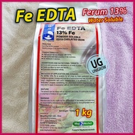 (1kg) Fe/Ferum 13% EDTA Powder Soluble EDTA Chelated Iron Cap Jambatan Mayhochst 螯合铁