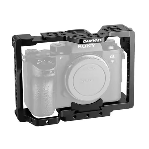 CAMVATE Full Camera Cage For Sony a7 II,a7R II,a7S II,a7 III,a7R III,A7R4,a9 Series With ARCA Quick 