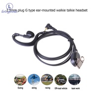 【New Arrival】G Shape Walkie Talkie Headset with PTT Mic 2.5mm 1Pin Earphone Walkie Talkie Headset Mu