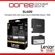 LEXAR SL400 Professional Go Portable SSD 1TB External Solid State Drive with Hub for ProRes Video SL