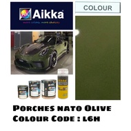 AIKKA Automotive Paint / PORSCHE L6H NATO OLIVE / Touch Up Paint / DIY Cat Spray Tin / Car & Motor B