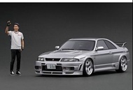 Ignition model - IG2251 1/18 Nismo R33 GT-R 400R Silver With Mr. Matsuda