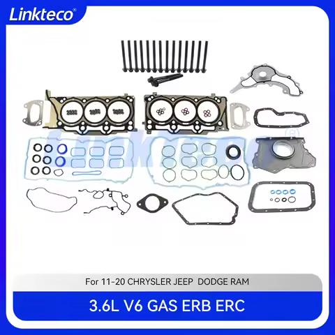 Engine Head Cylinder Full Gasket Set & Bolt Fit 3.6 T L V6 ERB ERC For 11-20 Chrysler Dodge CHARGER 