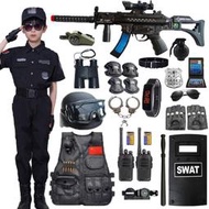 兒童特種兵套裝警察警官表演服特警服cosplay服裝玩具裝備演出服