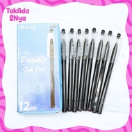 Bazic Gel Pen 17086 0.5 mm Erasable Black Ballpoint Pen Stationery Office Stationery