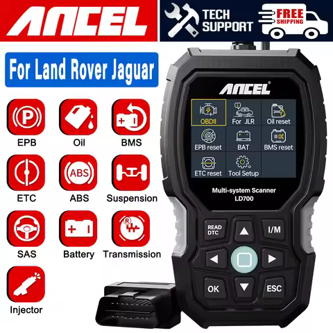 ANCEL LD700 OBD2 Scanner All Systems Diagnostic Tool Check Engine ABS TPMS Oil Reset OBDII Code Read