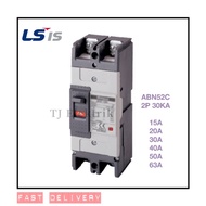 LS ABN52C 2POLE (30KA) MCCB (15A/20A/30A/40A/50A/60A)Molded Case Circuit Breaker 30KA MCCB
