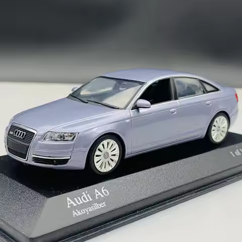 Defective Minichamps Die-cast 1:43 Scale Audi A6 Limousine C6 Facelift Simulation Alloy Static Car M
