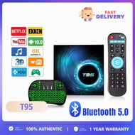 ✱T95 6K high-definition playback Android 10 TV box 5Gwifi+Bluetooth 5.0 AllWinner H616 chip Google YouTube Play store❤