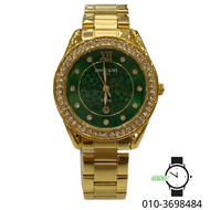 Roscani Green Dial Gold Stainless Steel Band Fashion Ladies Watch BLAS105N7