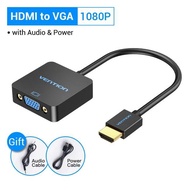 Vention Bộ chuyển đổi HDMI sang VGA chuyển đổi đực sang cái 1080P VGA sang HDMI với 3.5 Jack cáp tru