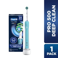 ORAL-B Pro 500 Deep Clean Blue Electric Toothbrush 1s