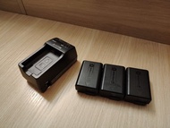 原裝充電器及電池Sony NP-FW50 電池充電器及電池*3 battery charger Sony 相機沖電器/np-fw50差電器  fw50充電器