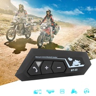 BT-22 Bluetooth 5.0 Motorcycle Helmet Headset Motorbike Wireless Earphones with Microphone