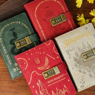 1Pc Vintage Creative Notebook, Marauder's Map Castle Gryffindor Password Protected Daily Codebook Wo