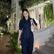 HUSSA - Pippi Jumpsuit จั๊มสูทยีนส์ขายาว (พร้อมส่ง) รายละเอียดด้านล่าง