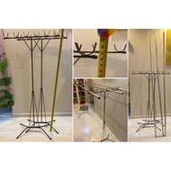 clothes hanging bamboo stand Folding clothes rack Stainless Steel  # drying rack # 7ft Aluminium bam