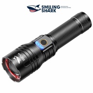 Smiling Shark SD7009 Powerful Torch Light 10000 Lumens Super Bright Led M80 Police Flashlight Portab